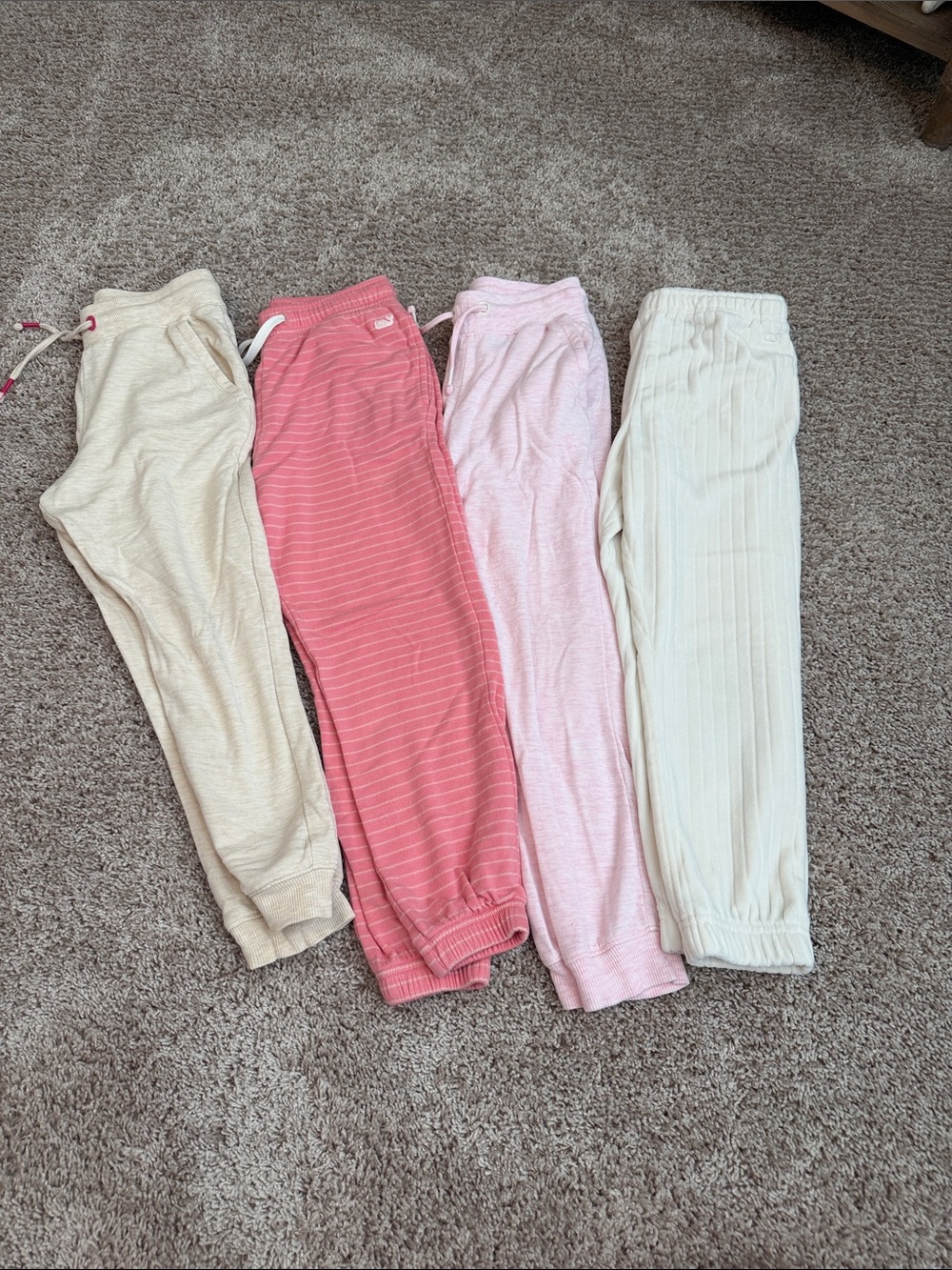 3-Pack dream cloth / 1 fleeceJogger Pants — Neutral, Coral Stripe, Light Pink